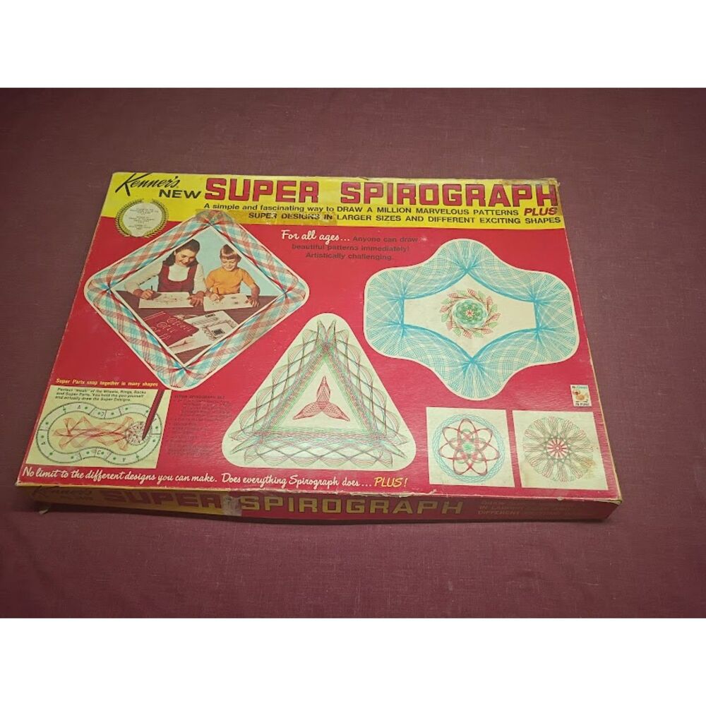 Kenner New Super Spirograph With Box Complete Pens Do Not Work